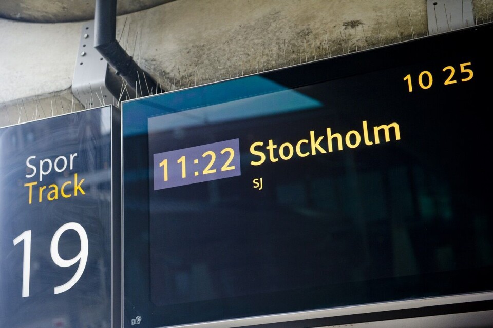 Hurtigtog til Stockholm kan gi 1 million færre flyreiser