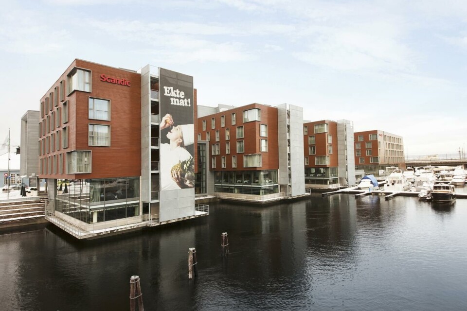 Hotellene i Bergen, Stavanger og Trondheim har alle beleggsøkning i februar. Illustrasjonsbilde Scandic Nidelven.