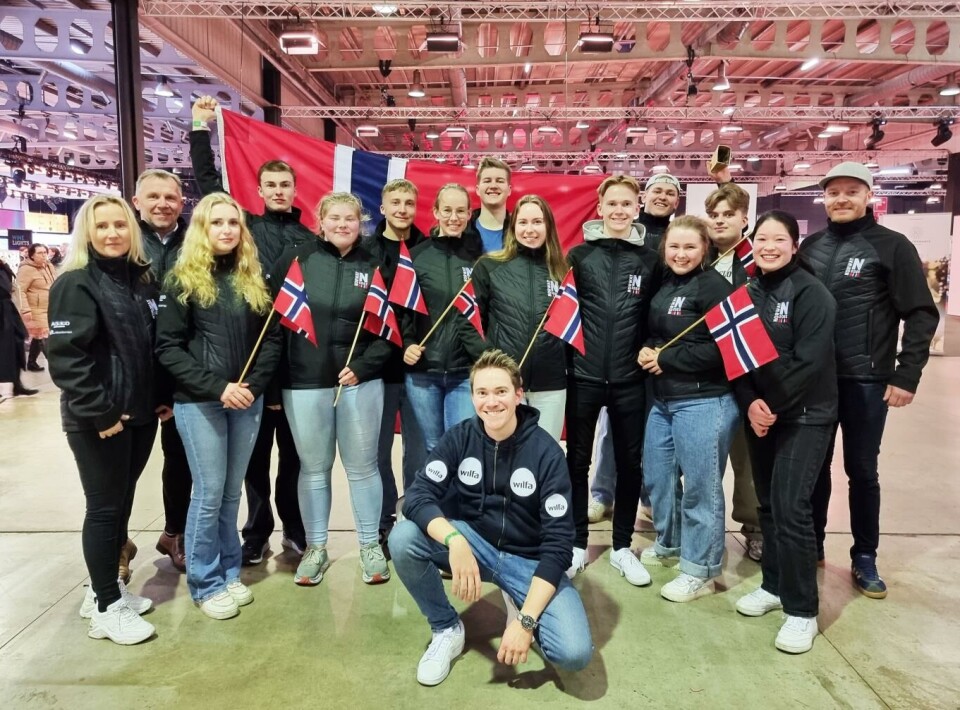 Lærlinger som var med til Kokke-VM i Luxembourg i 2022.