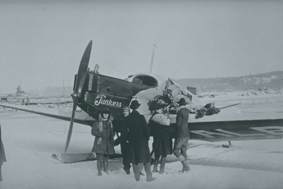 Finnairs første flyvning.