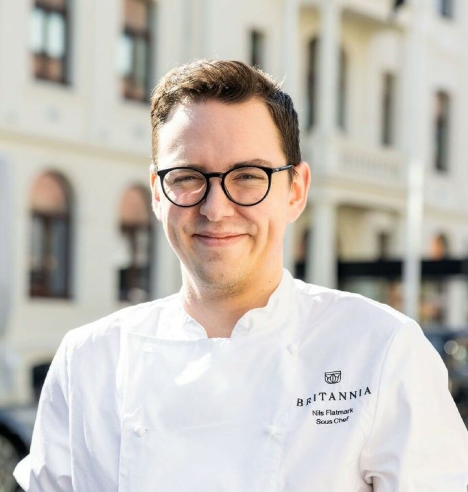 Nils Flatmark, fra Britannia Hotel, vant Årets grønne kokk i mars.
