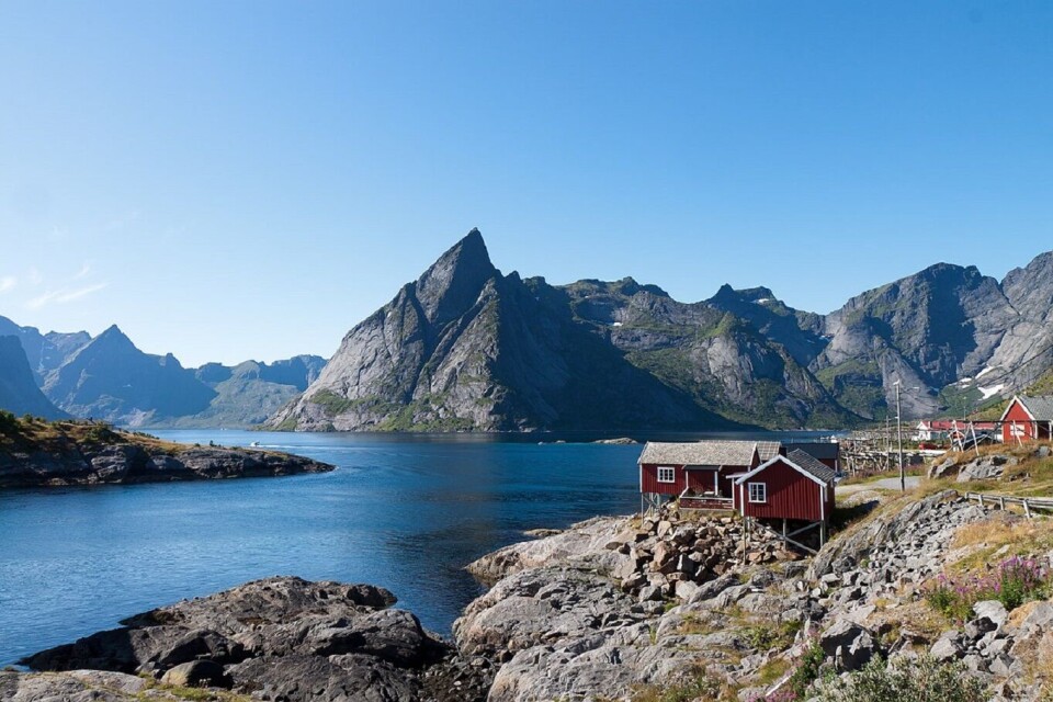 Hamnøya, Olstinden and Reinefjorden