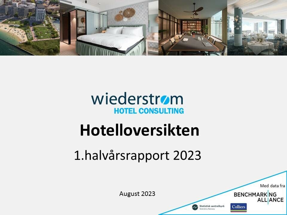 Wiederstrøm Hotel Consulting publiserer i disse dager 'Hotelloversikten 1. halvårsrapport 2023'.