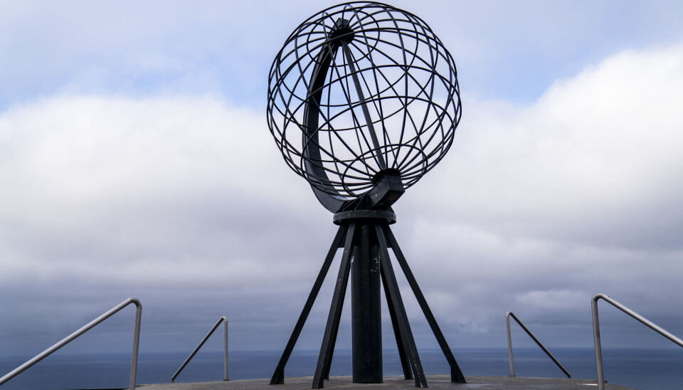 Globusen på Nordkapplatået.