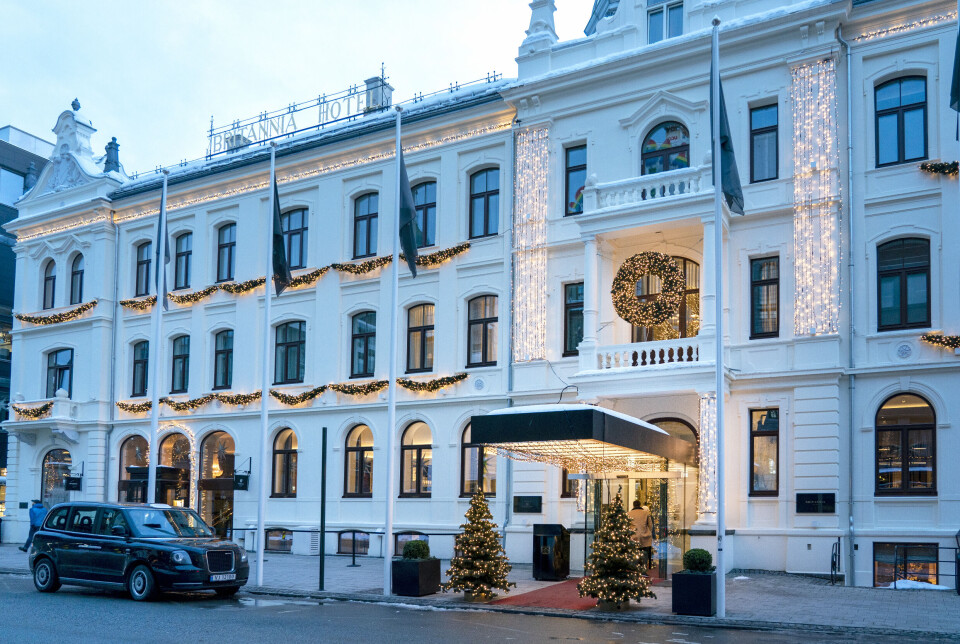 Inngangspartiet til Britannia Hotell i Trondheim. Inngangspartiet til Britannia Hotell i Trondheim.
