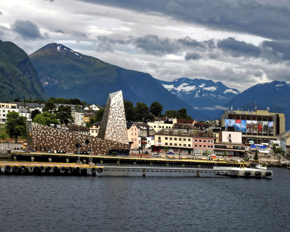 Åndalsnes har vært en del av casestudiene for dette prosjektet. I forgrunnen, Norsk Tindesenter.