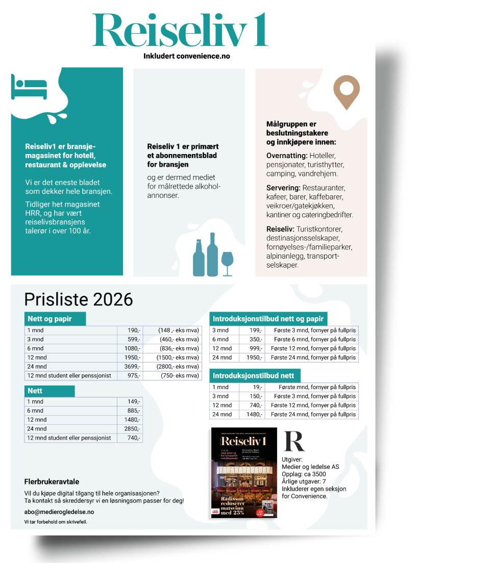 Last ned prisliste 2026