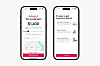 To mobilskjermer viser Airbnb-appen med pris, kart og registrering.