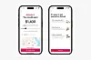 To mobilskjermer viser Airbnb-appen med pris, kart og registrering.